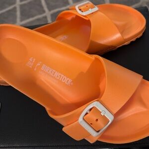 Ladies Birkenstocks  size 41  NEW  Orange
